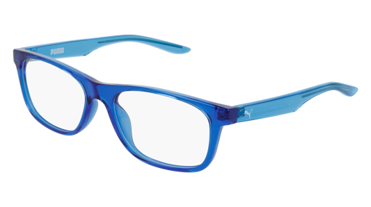 Puma Optical Frame Kid Blue Light Blue Transparent