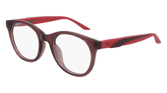 Puma Optical Frame Kid Burgundy Pink Transparent