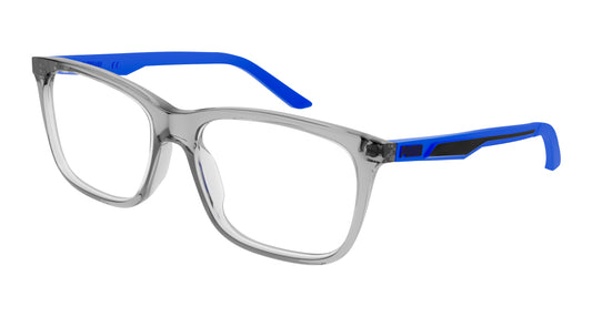 Puma Optical Frame Kid Grey Blue Transparent