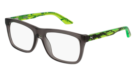 Puma Optical Frame Kid Grey Green Transparent