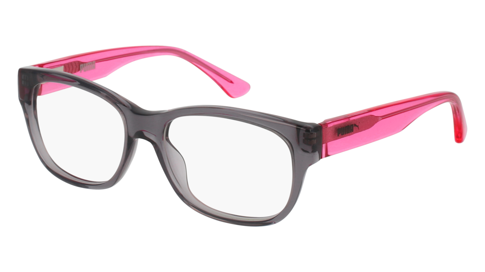 Puma Optical Frame Kid Grey Pink Transparent