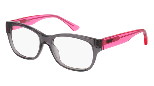 Puma Optical Frame Kid Grey Pink Transparent