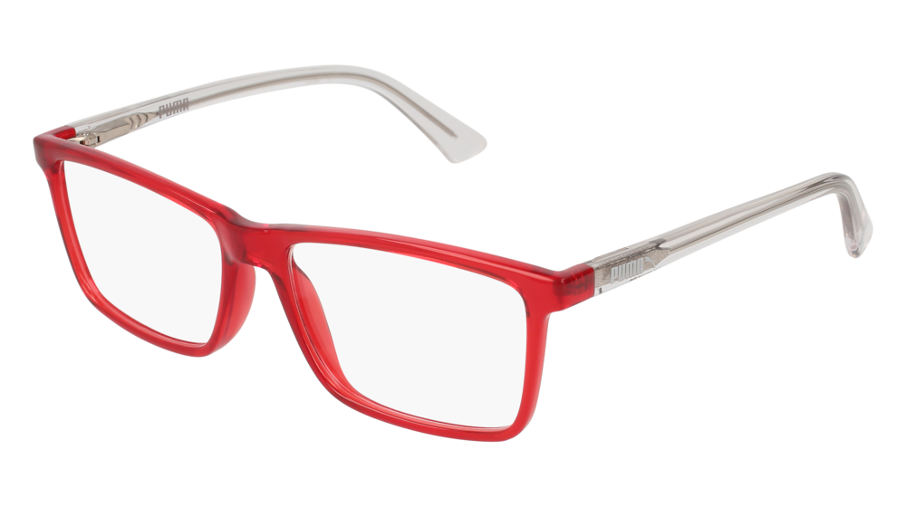 Puma Optical Frame Kid Red Crystal Transparent