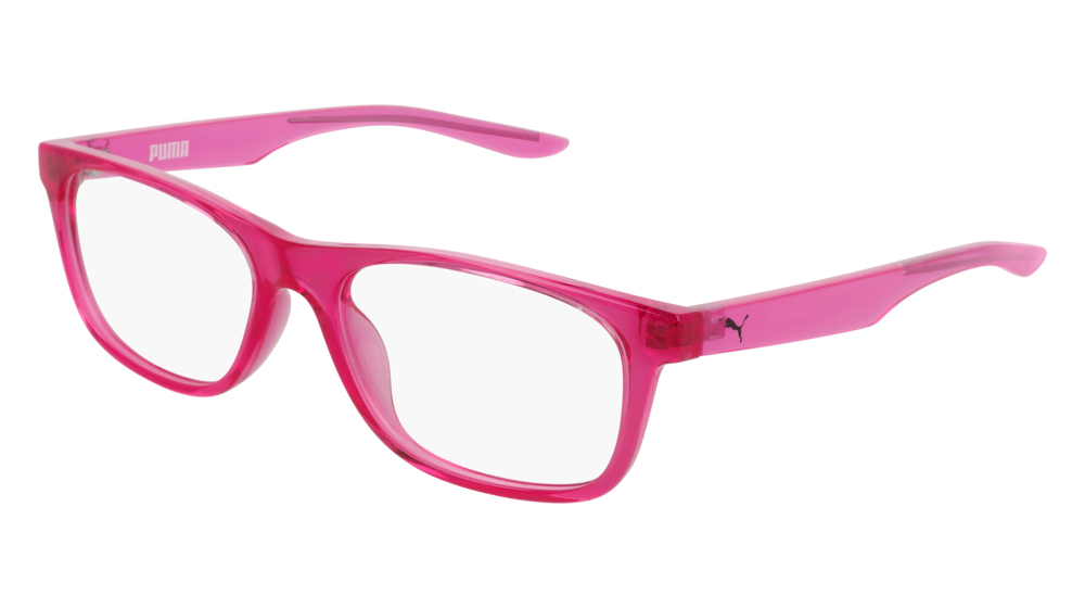 Puma Optical Frame Kid Red Pink Transparent