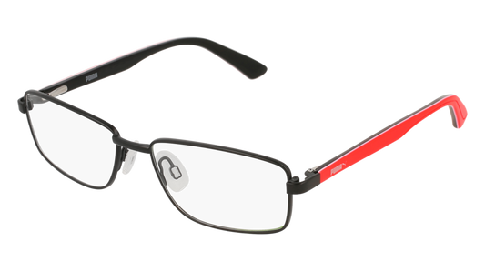 Puma Optical Frame Kid Black Red Transparent