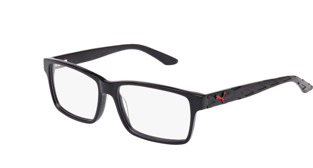 Puma Optical Frame Man Black Black Transparent