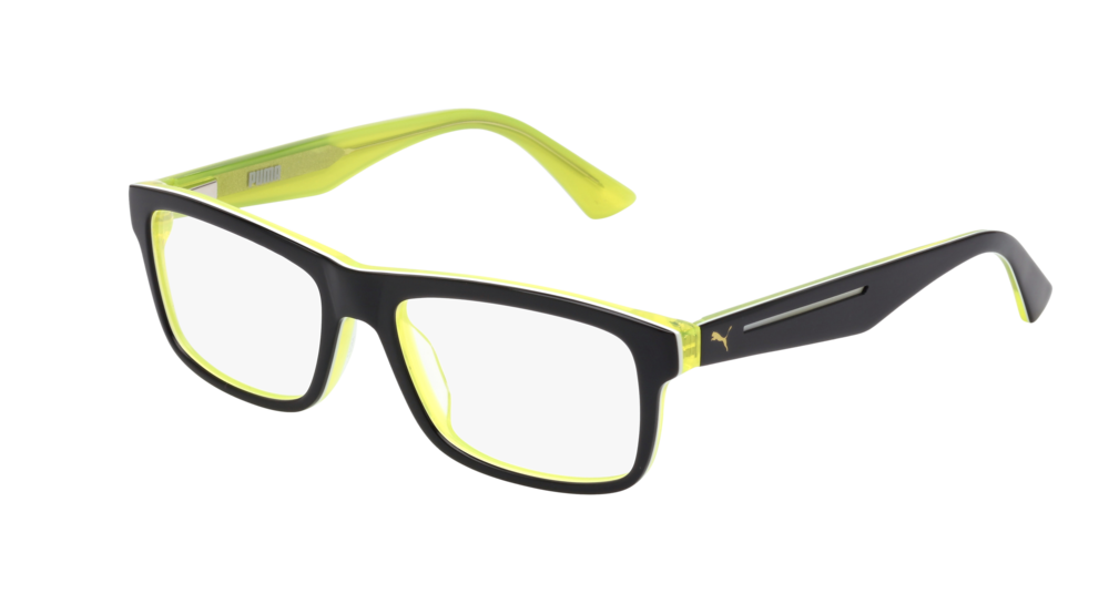 Puma Optical Frame Man Black Black Transparent