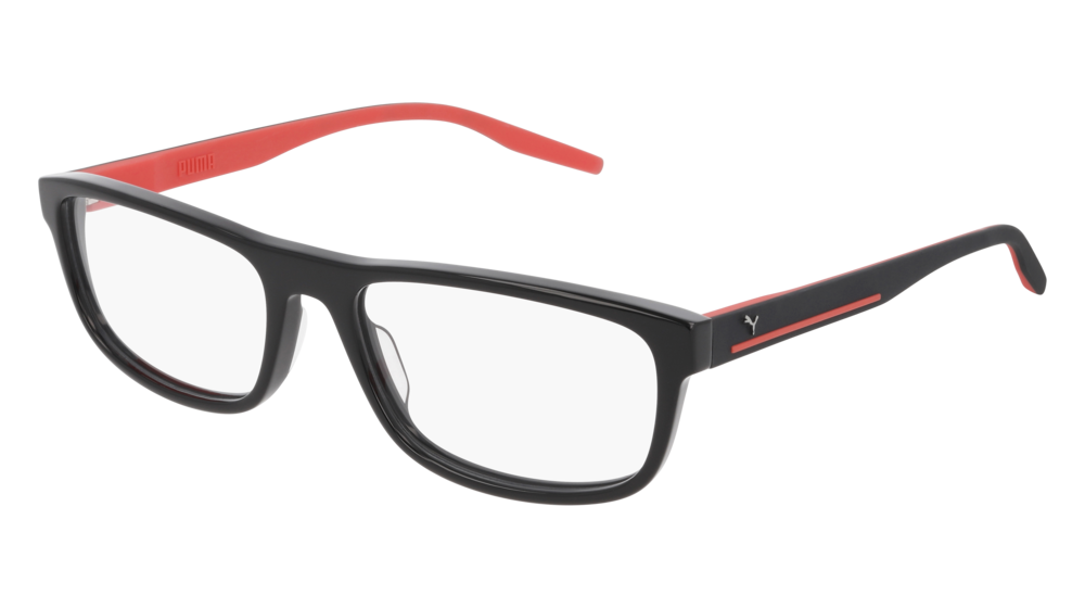 Puma Optical Frame Man Black Black Transparent