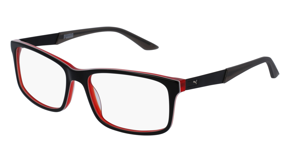 Puma Optical Frame Man Black Grey Transparent