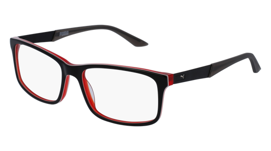 Puma Optical Frame Man Black Grey Transparent