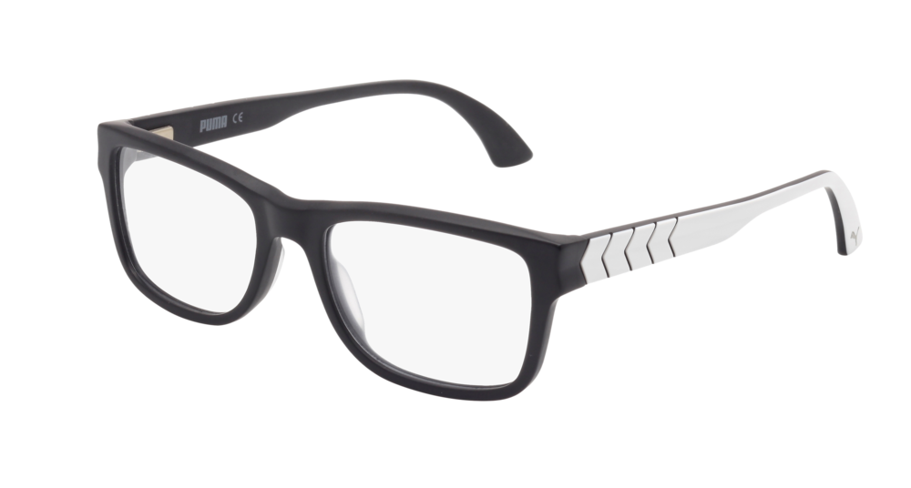 Puma Optical Frame Man Black White Transparent