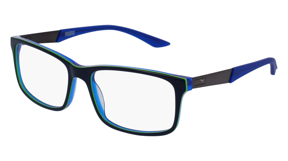 Puma Optical Frame Man Blue Blue Transparent