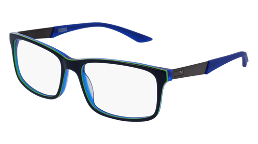 Puma Optical Frame Man Blue Blue Transparent