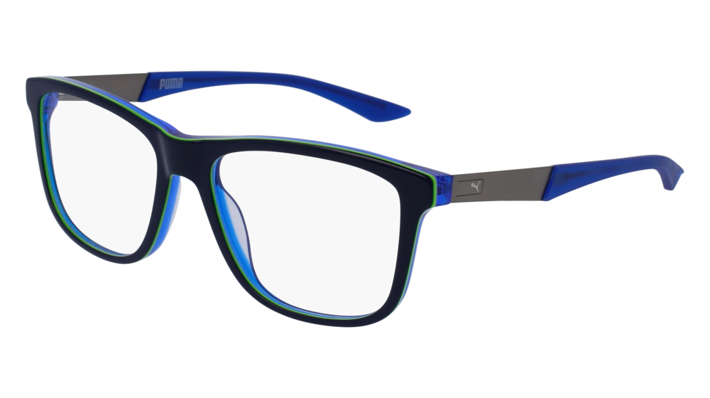 Puma Optical Frame Man Blue Blue Transparent