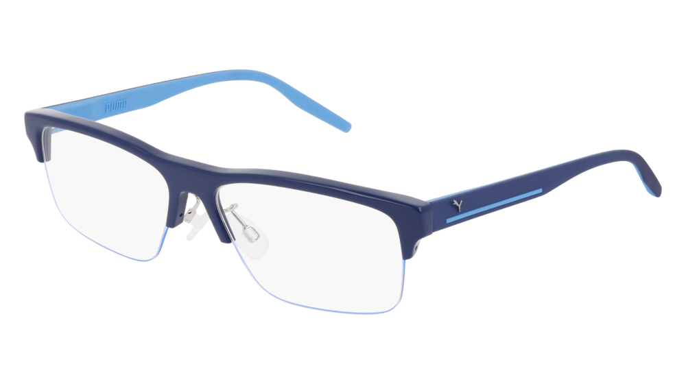 Puma Optical Frame Man Blue Blue Transparent