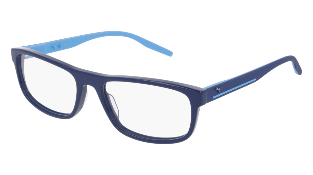 Puma Optical Frame Man Blue Blue Transparent