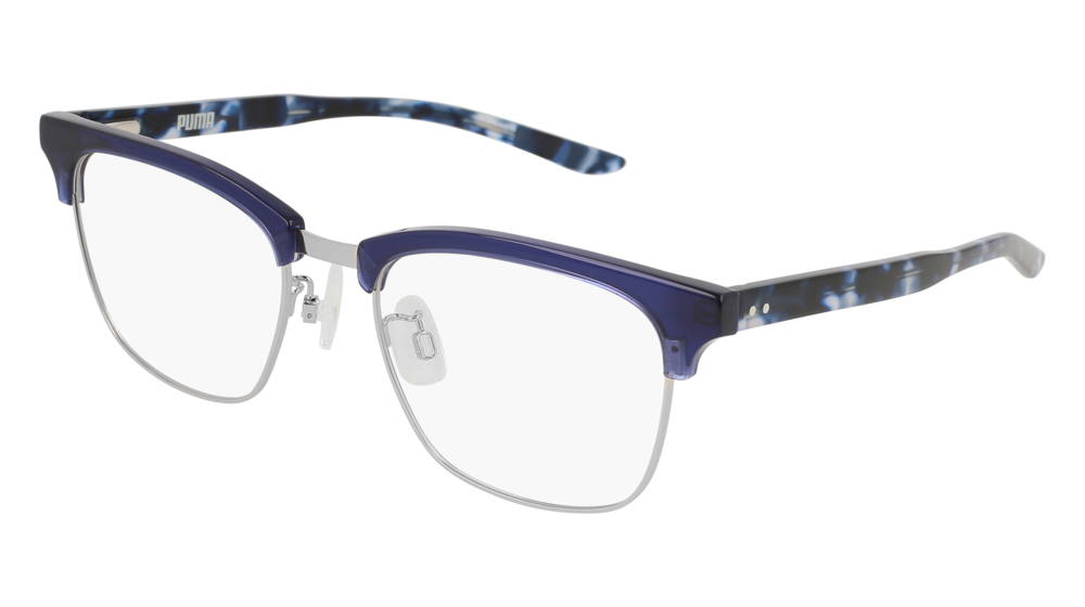 Puma Optical Frame Man Blue Havana Transparent