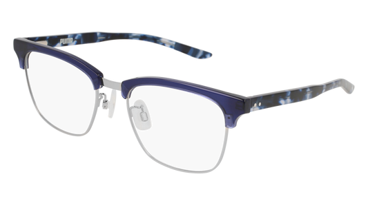 Puma Optical Frame Man Blue Havana Transparent