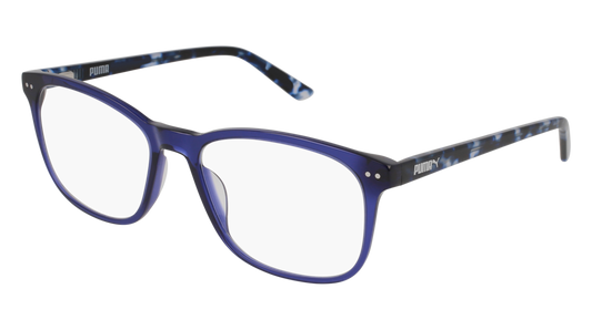 Puma Optical Frame Man Blue Havana Transparent