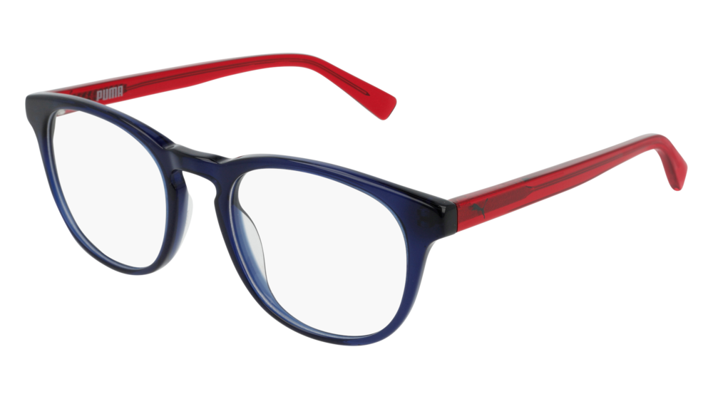 Puma Optical Frame Man Blue Red Transparent