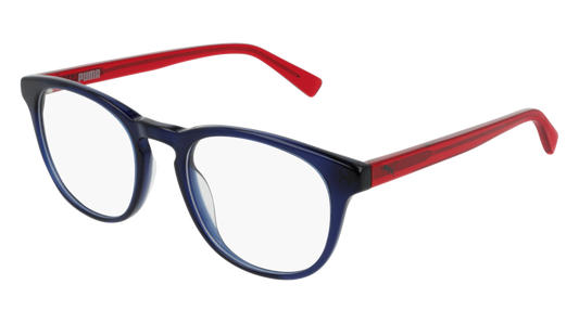 Puma Optical Frame Man Blue Red Transparent