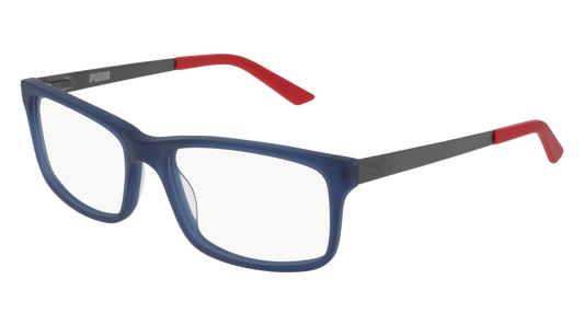 Puma Optical Frame Man Blue Ruthenium Transparent