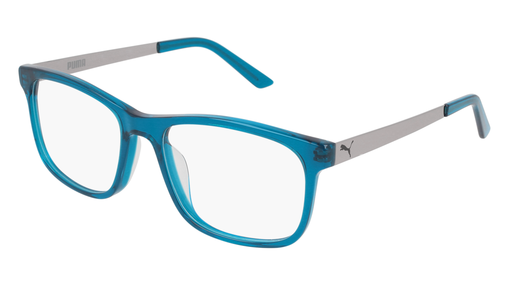 Puma Optical Frame Man Blue Ruthenium Transparent