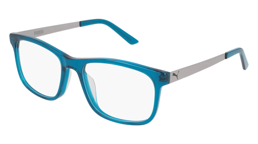 Puma Optical Frame Man Blue Ruthenium Transparent