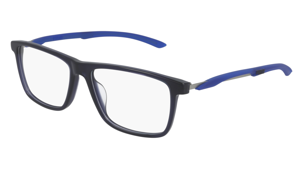 Puma Optical Frame Man Blue Ruthenium Transparent