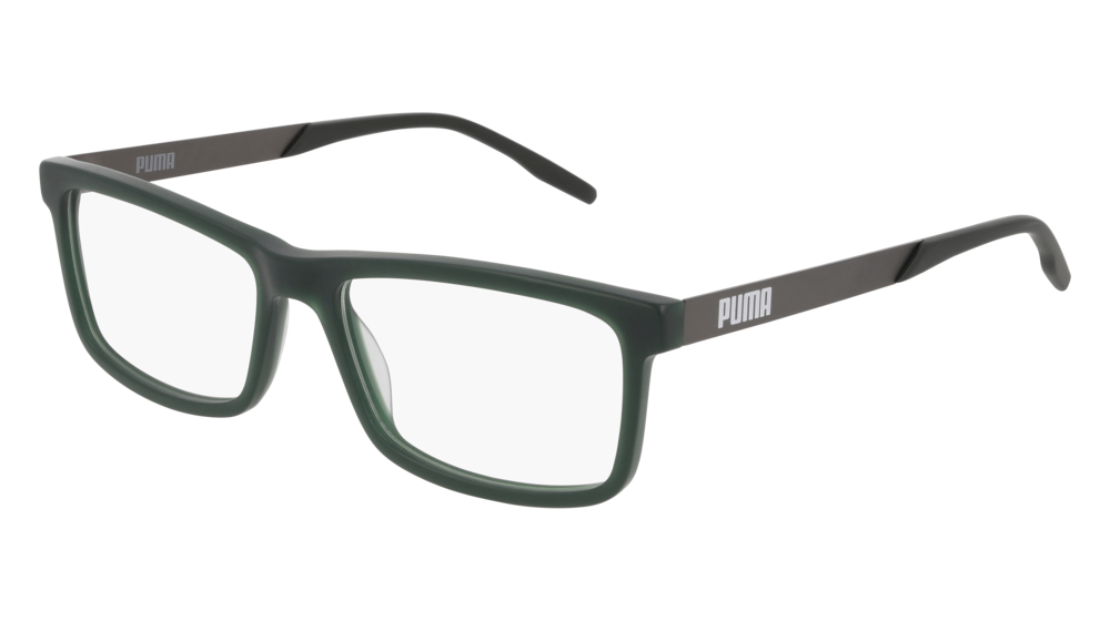 Puma Optical Frame Man Green Ruthenium Transparent