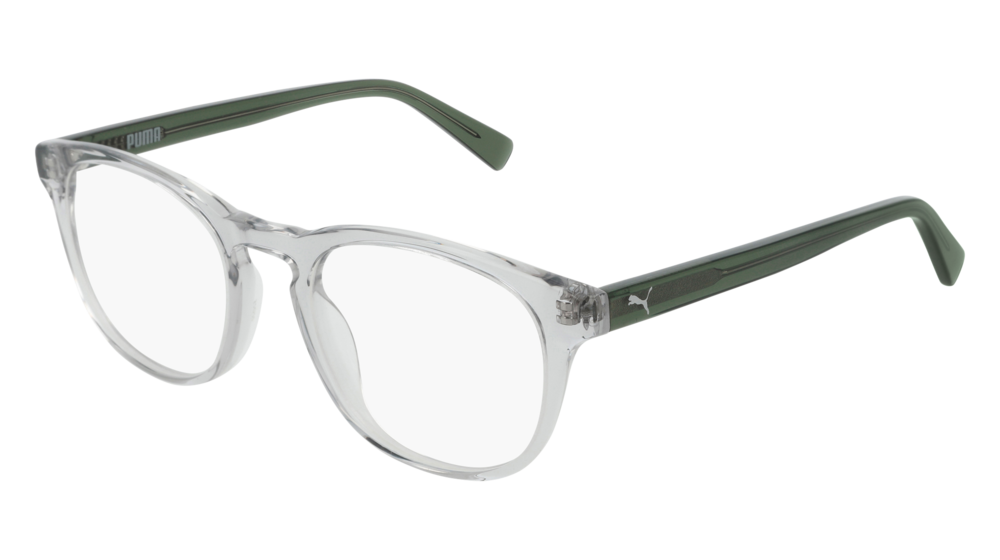 Puma Optical Frame Man Grey Green Transparent