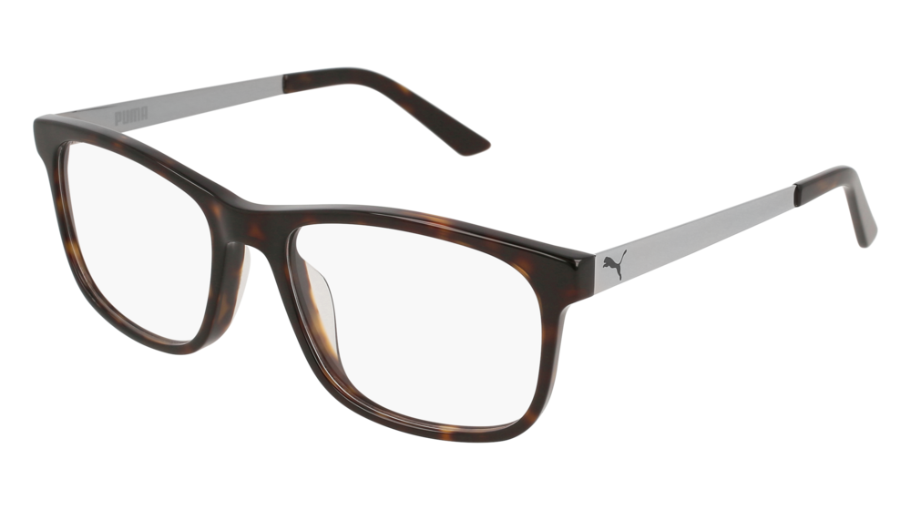 Puma Optical Frame Man Havana Ruthenium Transparent