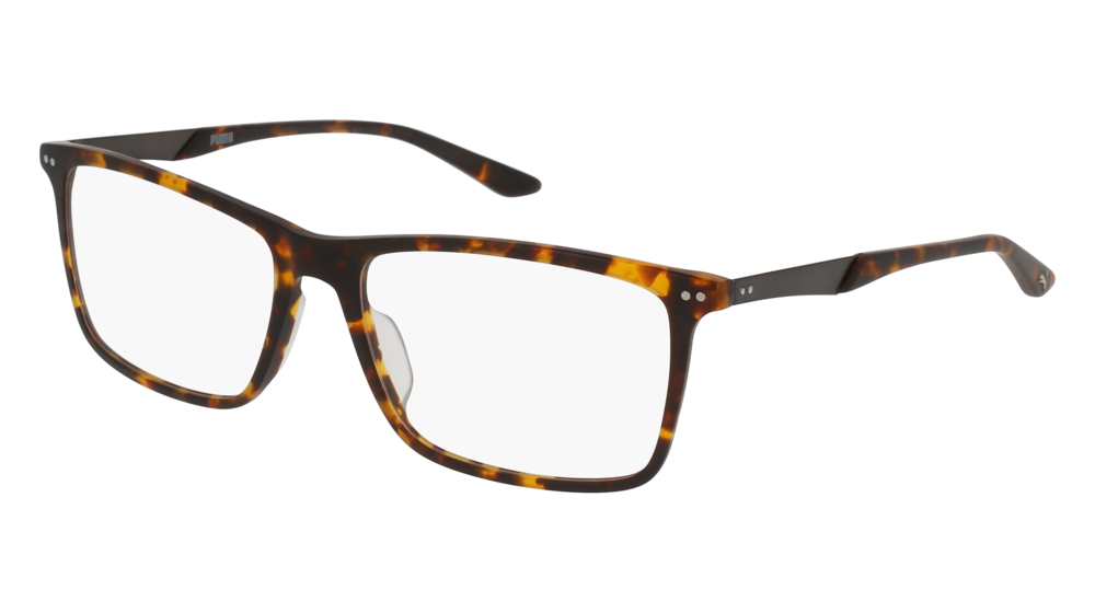 Puma Optical Frame Man Havana Ruthenium Transparent