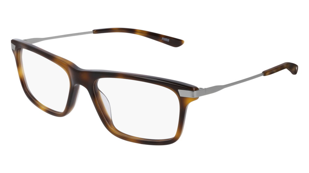 Puma Optical Frame Man Havana Silver Transparent