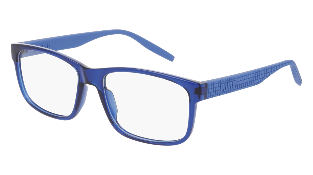 Puma Optical Frame Man Blue Blue Transparent