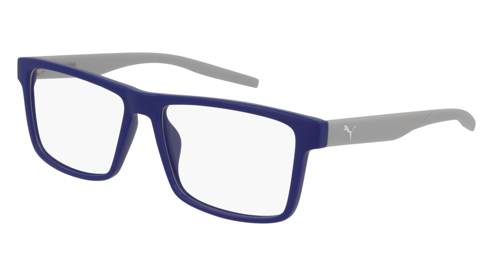 Puma Optical Frame Man Blue Grey Transparent