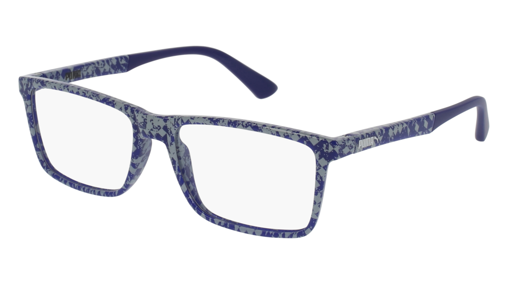 Puma Optical Frame Man Blue Grey Transparent