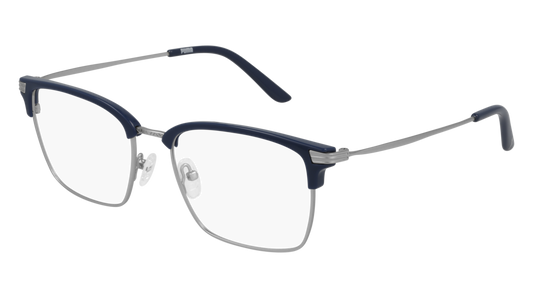 Puma Optical Frame Man Blue Silver Transparent