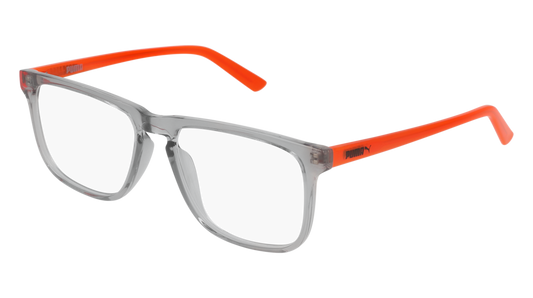 Puma Optical Frame Man Grey Orange Transparent