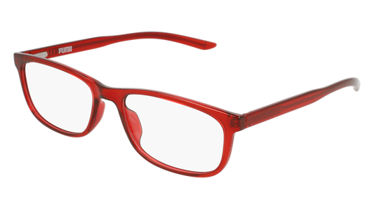 Puma Optical Frame Man Red Red Transparent