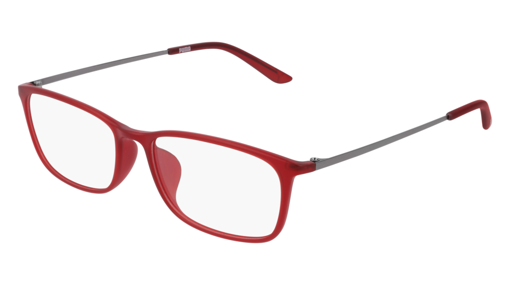 Puma Optical Frame Man Red Ruthenium Transparent