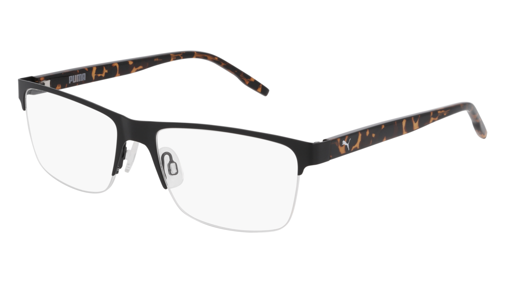 Puma Optical Frame Man Black Havana Transparent