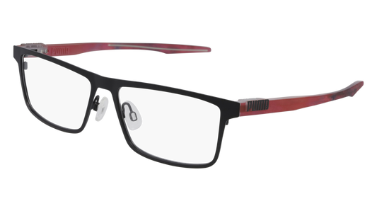 Puma Optical Frame Man Black Red Transparent