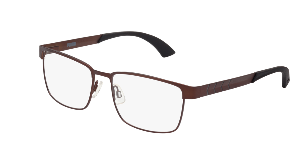 Puma Optical Frame Man Brown Brown Transparent