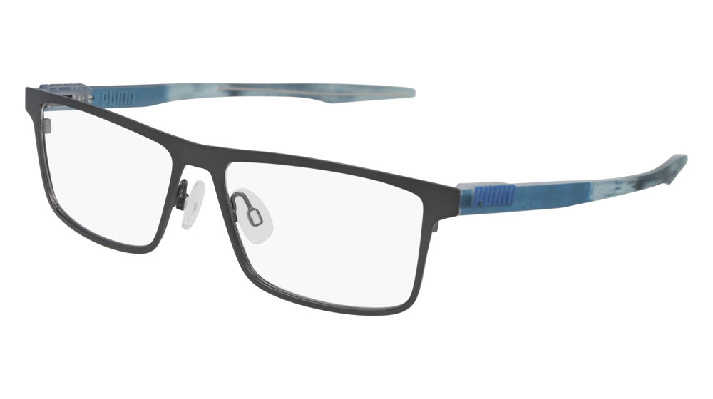 Puma Optical Frame Man Grey Blue Transparent