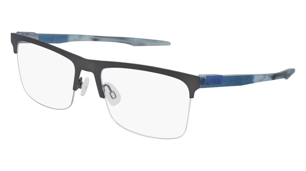 Puma Optical Frame Man Grey Blue Transparent