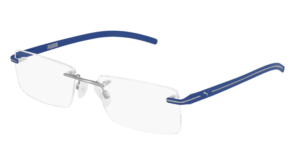 Puma Optical Frame Man Ruthenium Blue Transparent