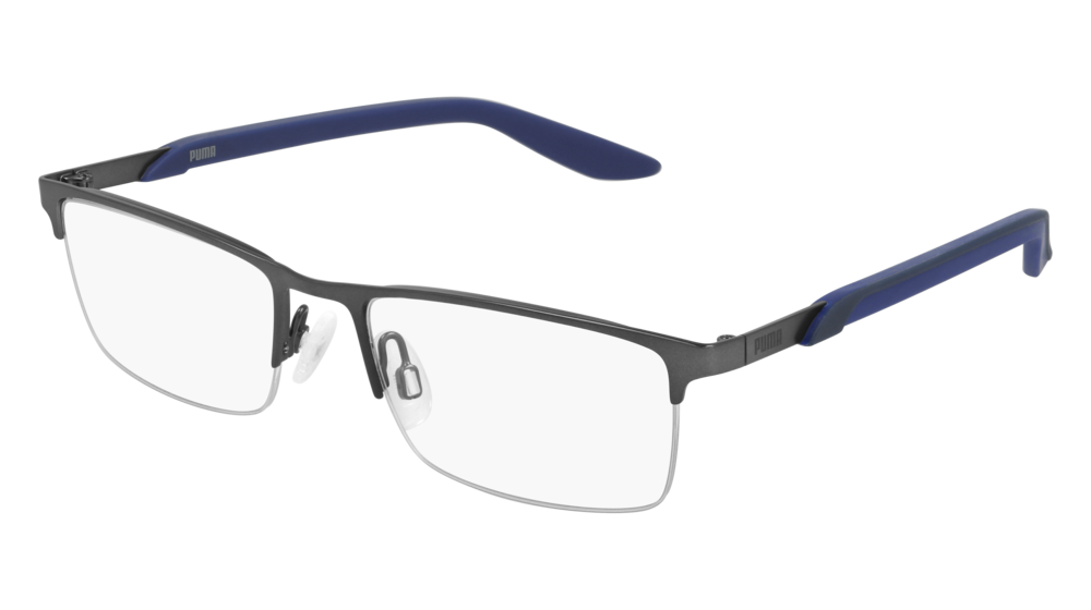 Puma Optical Frame Man Ruthenium Blue Transparent