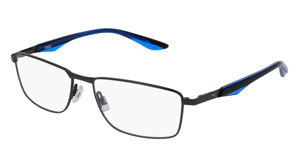 Puma Optical Frame Man Ruthenium Blue Transparent