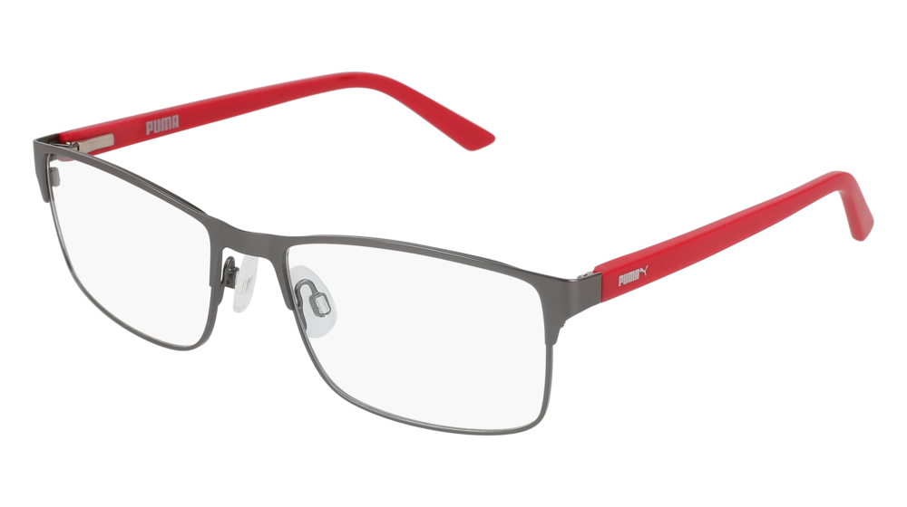 Puma Optical Frame Man Ruthenium Red Transparent